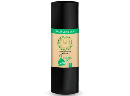  BOLSA BASURA C/FACIL GLITT 70 X 90 10 UN ROLLO 