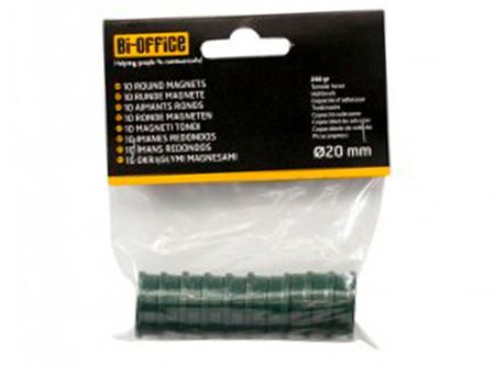  IMAN MAGNETICO  2 CM X 10 UN VERDE BISILQUE 