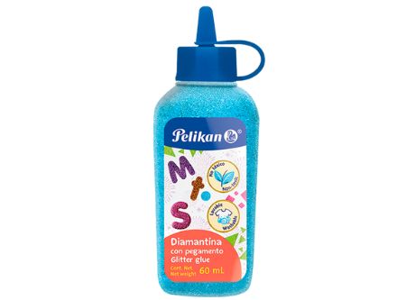  ADHESIVO GLITTER GLUE 60 ML PELIKAN AZUL PASTEL 