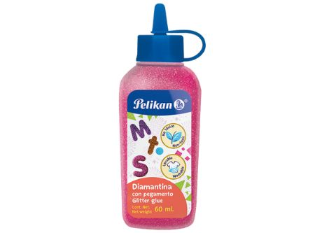  ADHESIVO GLITTER GLUE 60 ML PELIKAN FUCSIA 