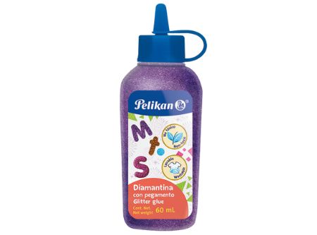  ADHESIVO GLITTER GLUE 60 ML PELIKAN MORADO 