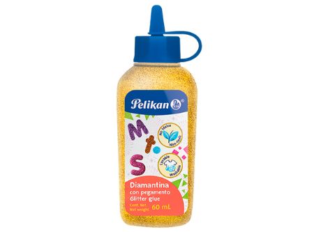  ADHESIVO GLITTER GLUE 60 ML PELIKAN ORO CLARO 
