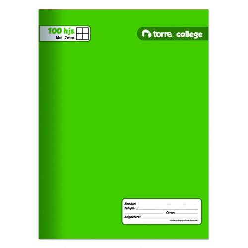  CUADERNO DOBLEZ 100 HJ M7 TORRE LISO 