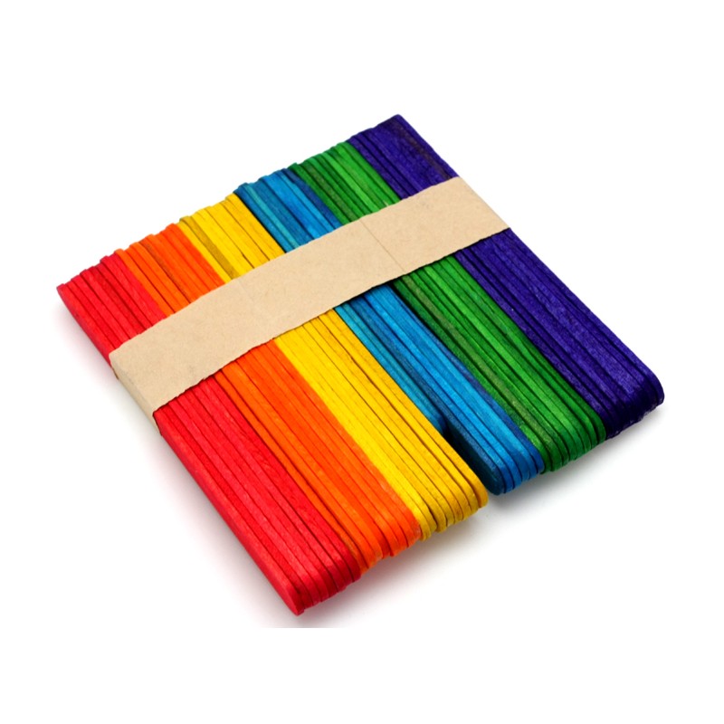  PALOS HELADO 50 UND COLOR FAJO X 10 PAQ 