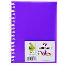  LIBRETA CANSON A6 50 HJ 120 GR LILA X 1 UND 