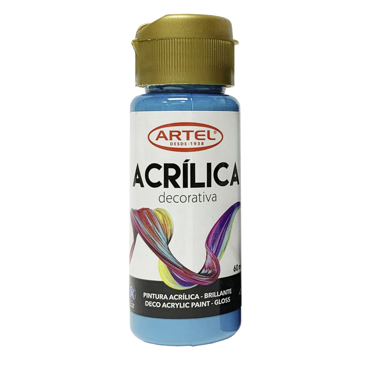  PINTURA ACRILICA DECOR. 60ML 400 AZUL CALIPSO ARTE 