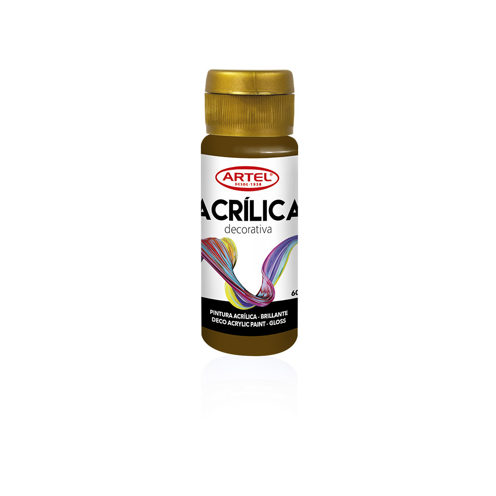  PINTURA ACRILICA DECOR. 60ML 600 CHOCOLATE ARTEL 