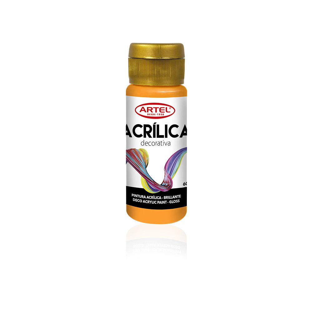  PINTURA ACRILICA DECOR. 60ML 770 NARANJA ARTEL 