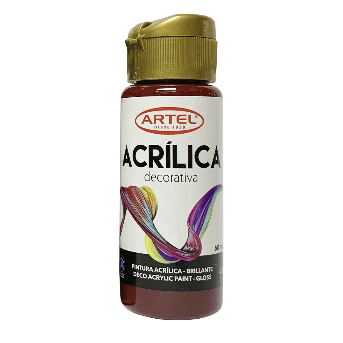  PINTURA ACRILICA DECOR. 60ML 801 ROJO OSCURO ARTEL 