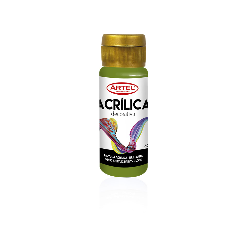  PINTURA ACRILICA DECOR. 60ML 500 VERDE GALA ARTEL 