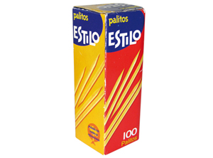  PALILLO MONDADIENTES X 1 CAJITA  ESTILO 