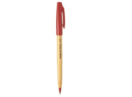  LAPIZ PLUMON PENTEL M-10 ROJO PARA TELAS 