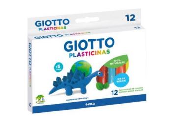  PLASTICINA 12 COLORES GIOTTO NATURAL PAX 