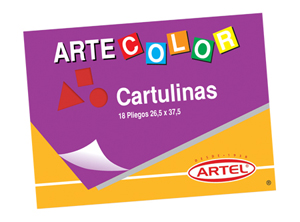  CARPETA ESCOLAR CARTULINA COLOR 18 HJ. ARTEL 