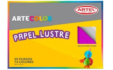  CARPETA ESCOLAR PAPEL LUSTRE 20 HJ. ARTEL 